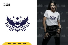 Floral Bat SVG Bundle - CraftNest - Digital Crafting and Art