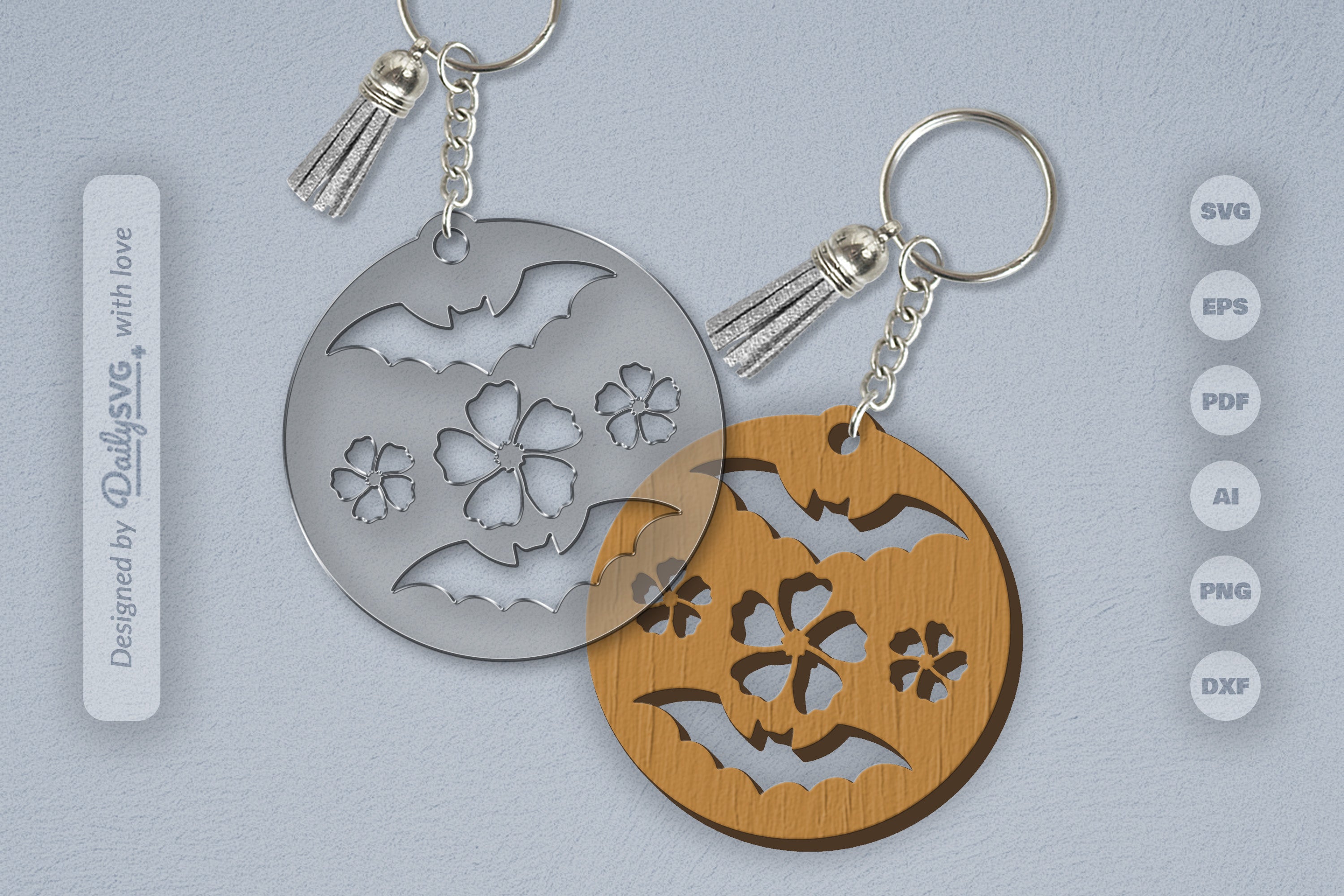 Floral Bats Halloween SVG Bundle 1