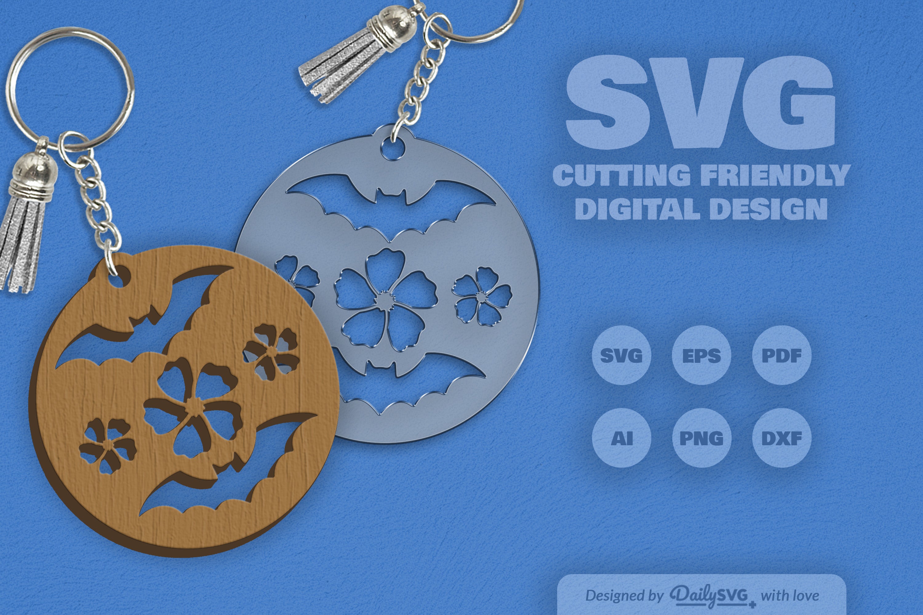 Floral Bats Halloween SVG Bundle 1