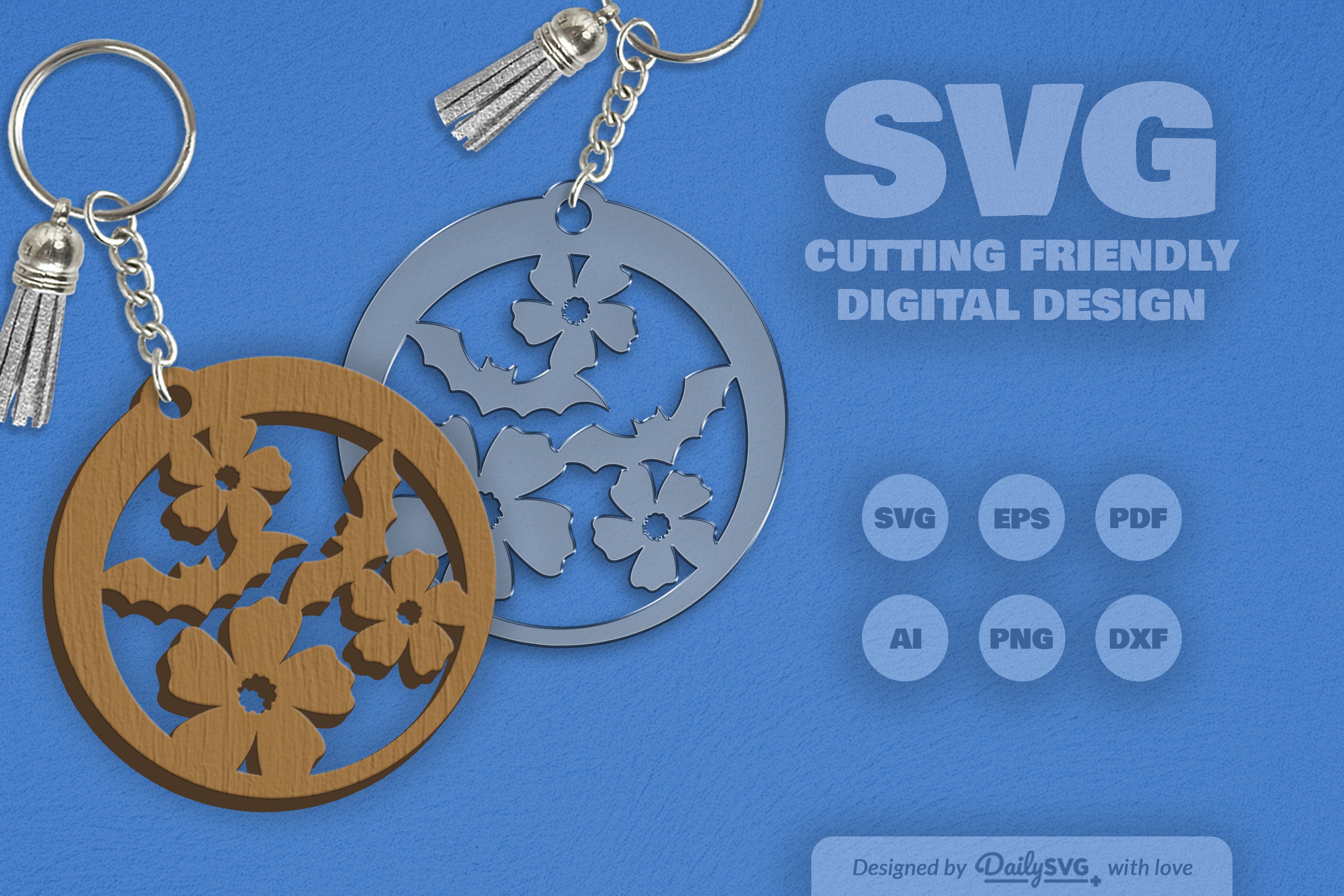 Floral Bats Halloween SVG Bundle 2