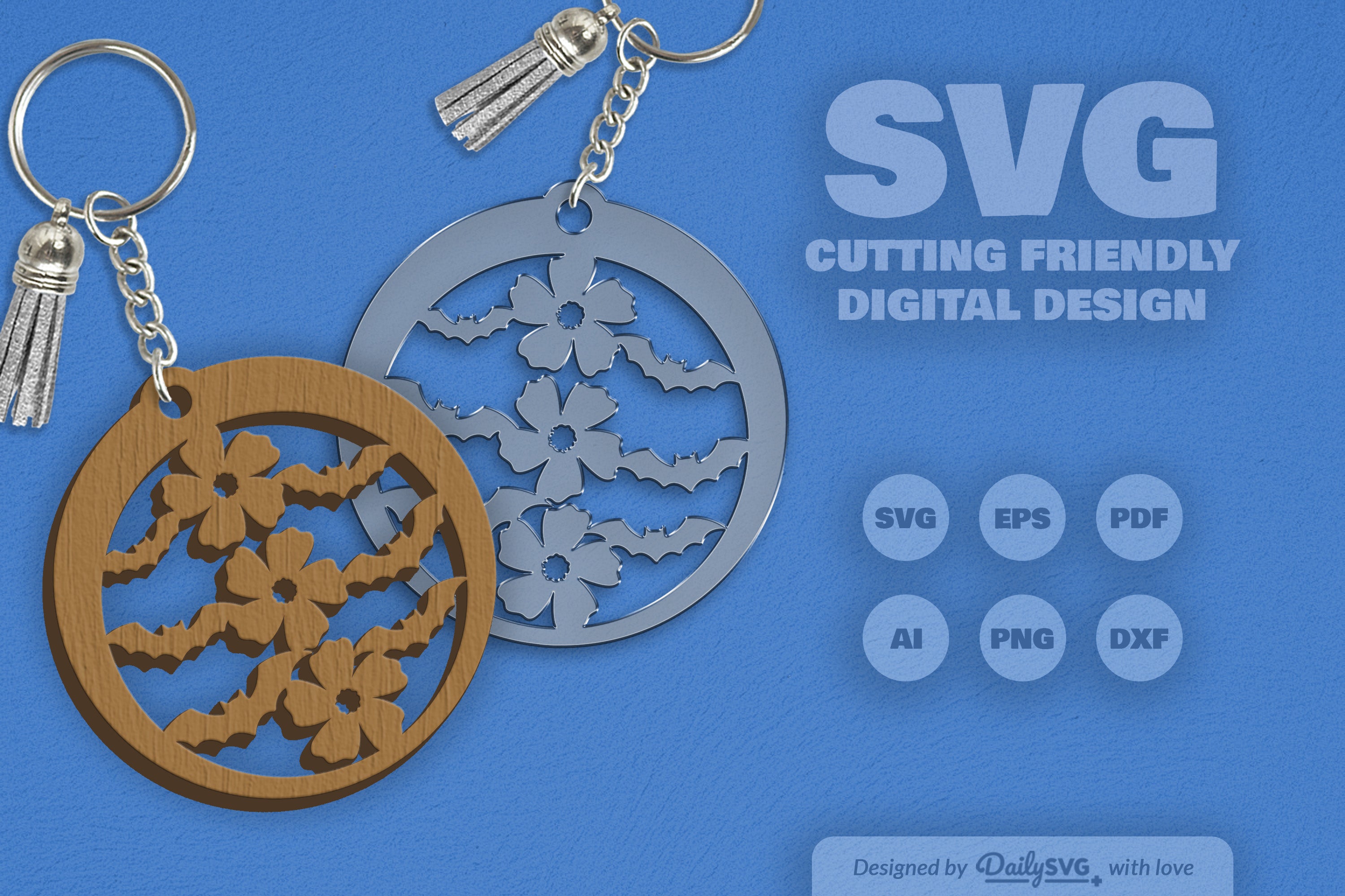 Floral Bats Halloween SVG Bundle 7