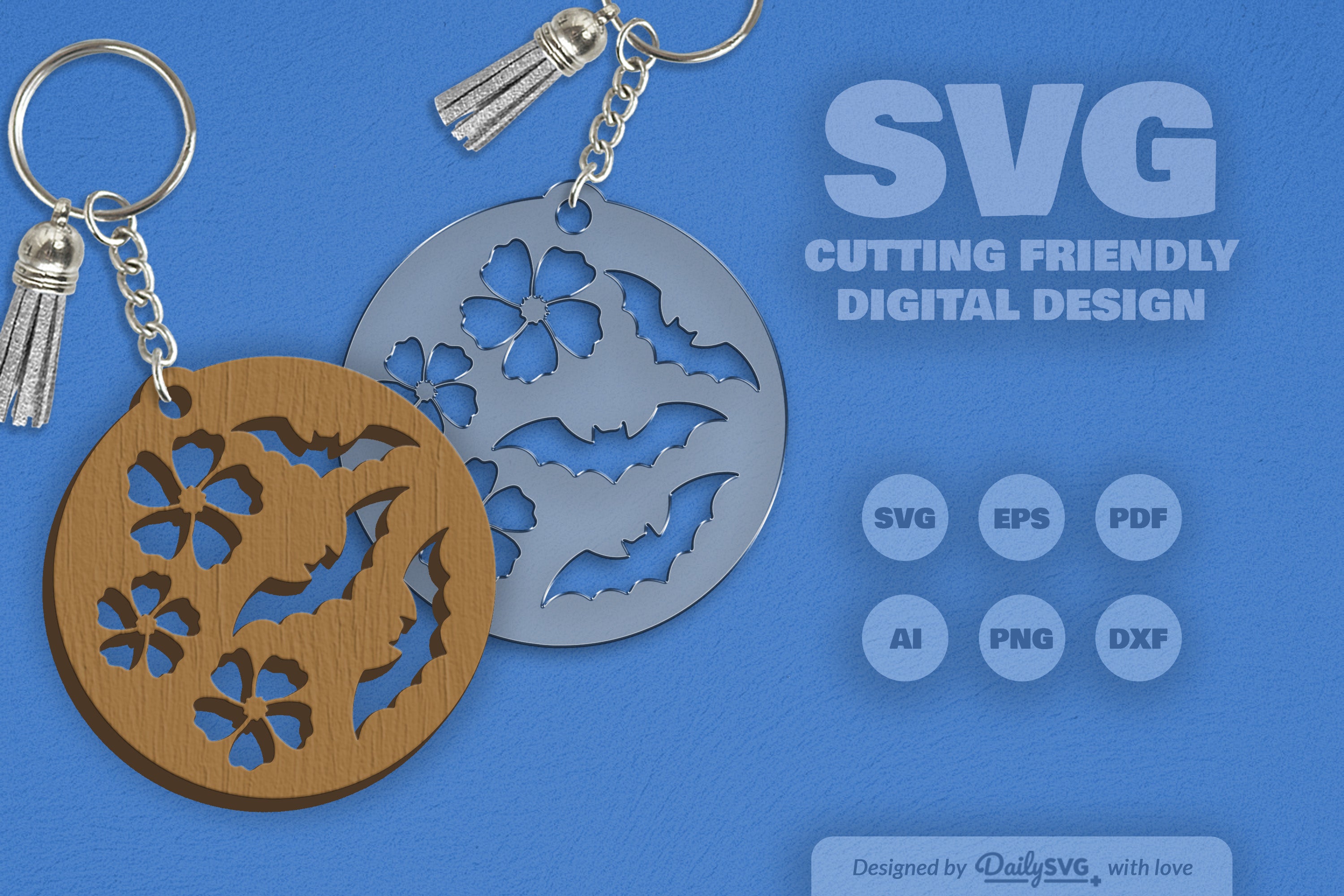 Floral Bats Halloween SVG Bundle 9