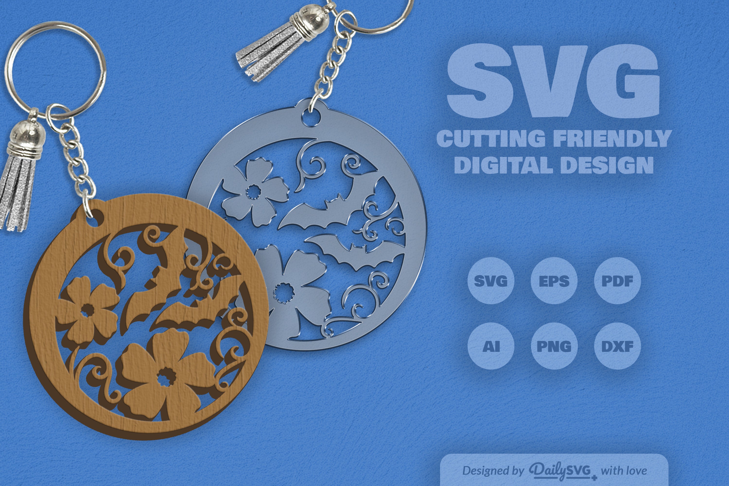 Floral Bats Halloween SVG Bundle 8