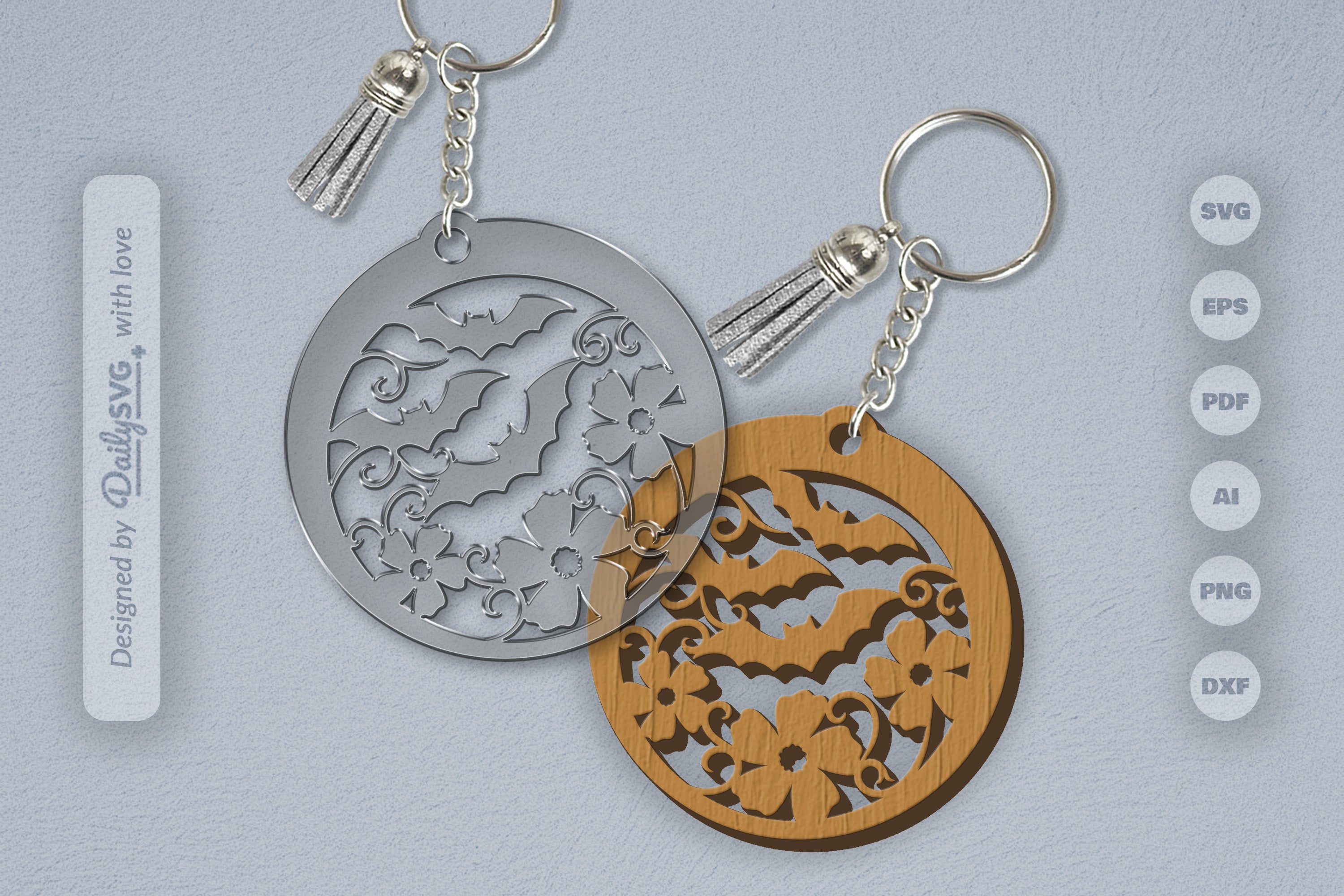 Floral Bats Halloween SVG Bundle