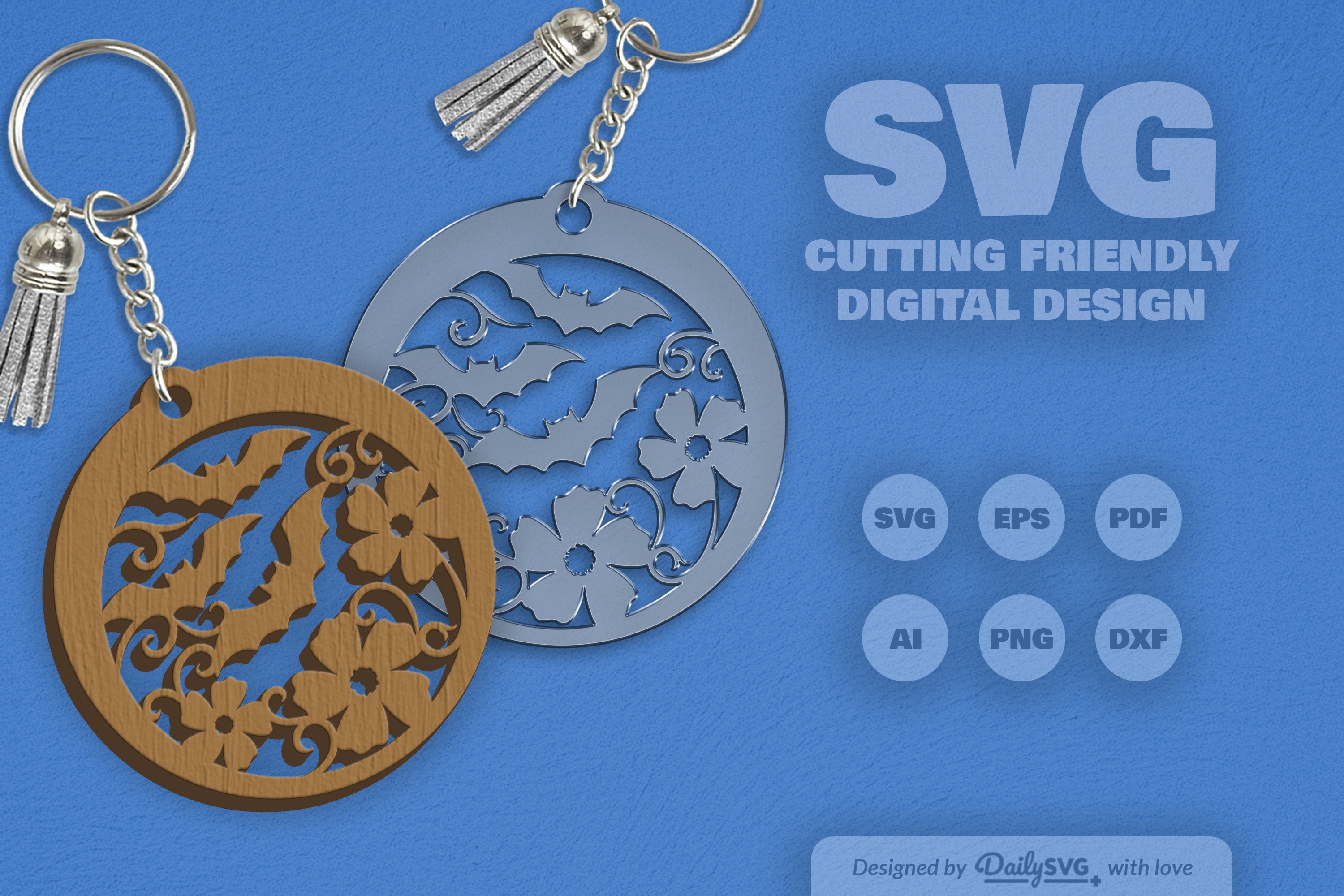 Floral Bats Halloween SVG Bundle