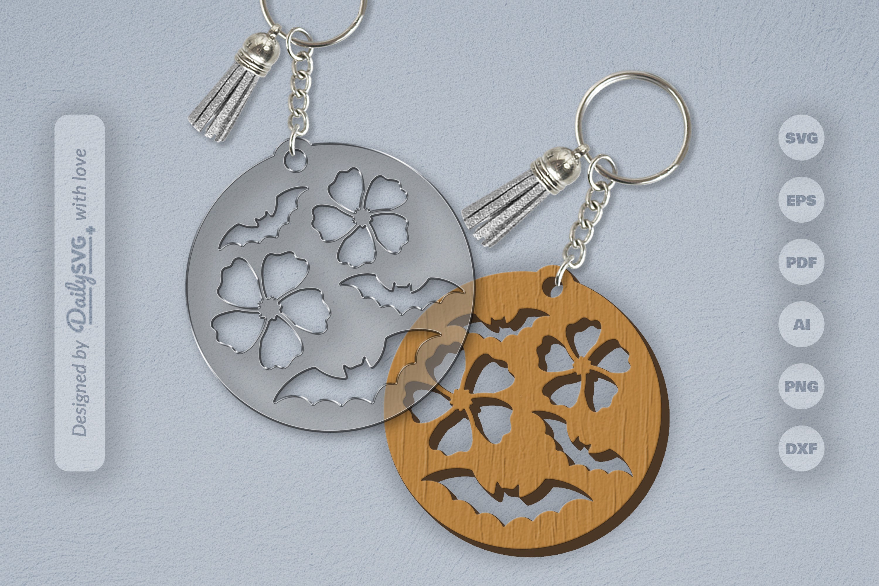 Floral Bats Halloween SVG Bundle 4