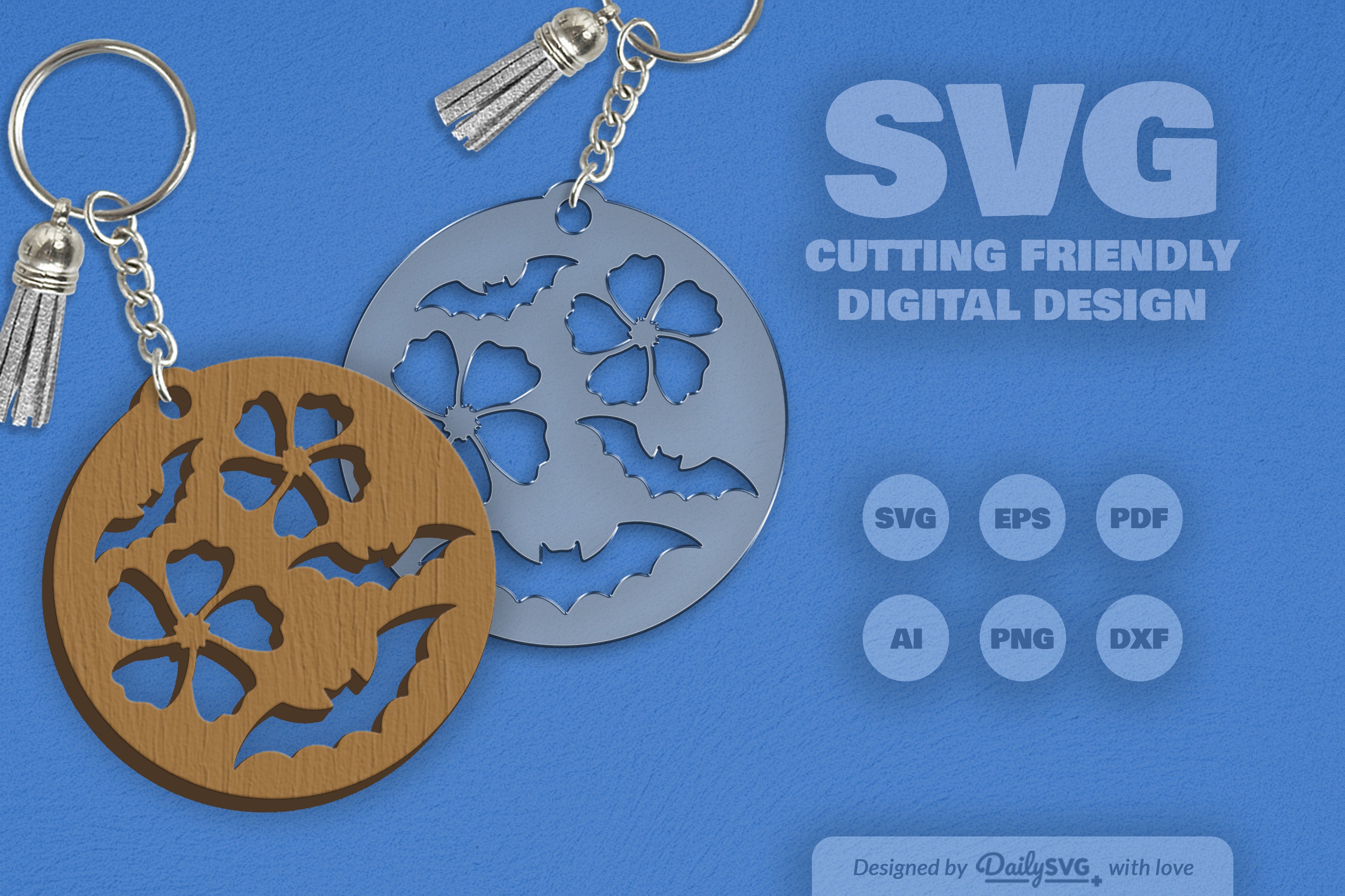 Floral Bats Halloween SVG Bundle 4