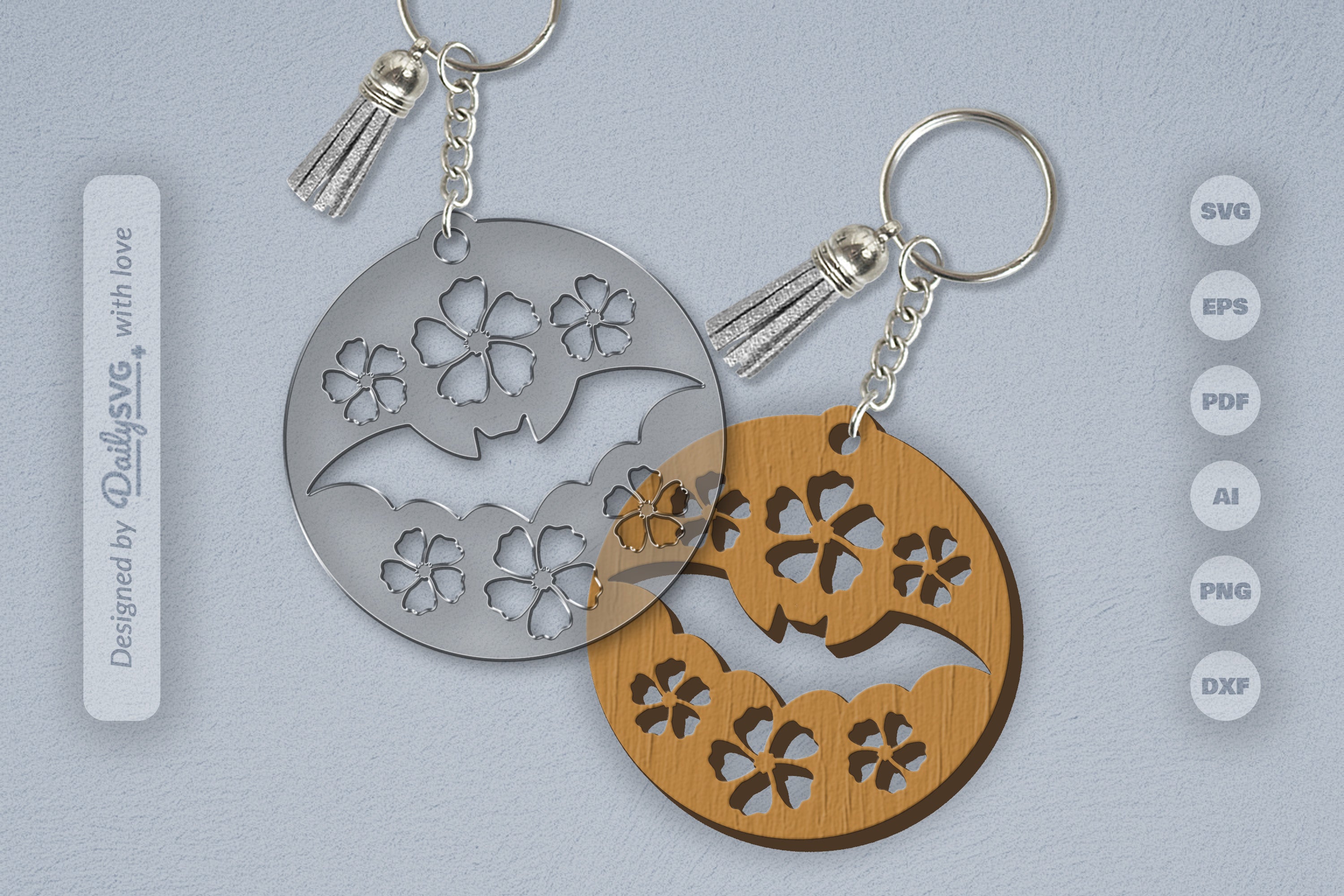 Floral Bats Halloween SVG Bundle 5