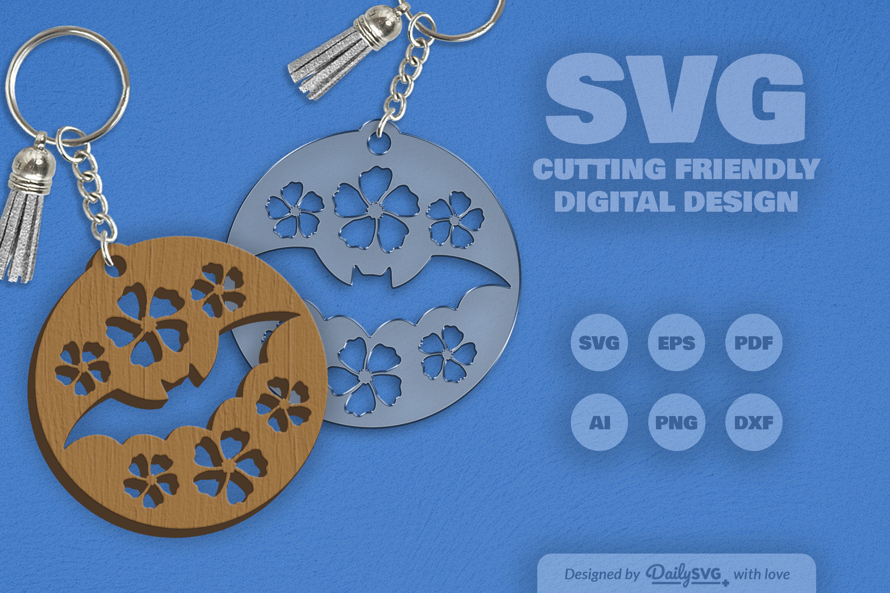 Floral Bats Halloween SVG Bundle 5