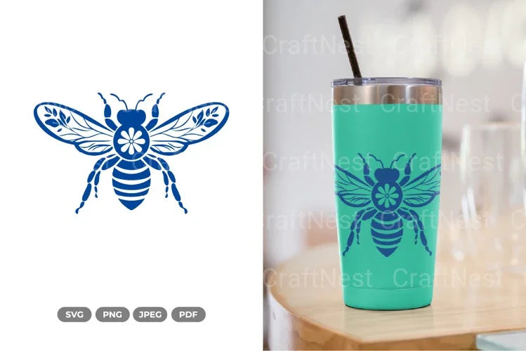 Floral Bee Spring SVG Bundle - CraftNest - Digital Crafting and Art