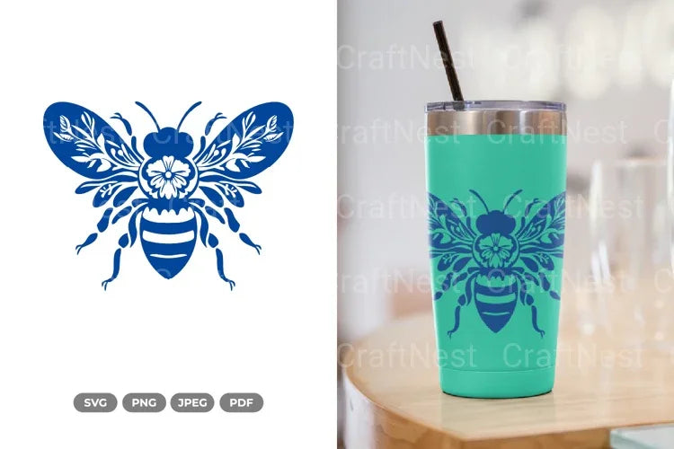 Floral Bee Spring SVG Bundle - CraftNest - Digital Crafting and Art