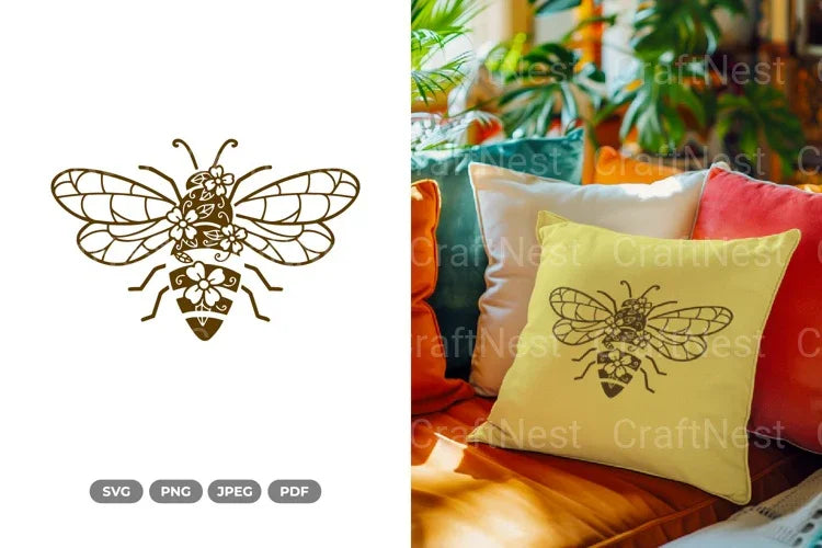 Floral Bee Spring SVG Bundle - CraftNest - Digital Crafting and Art