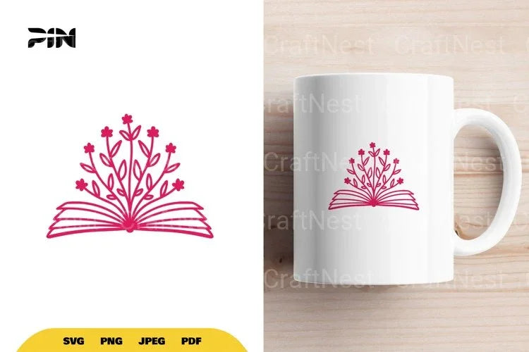 Floral Book SVG Bundle - CraftNest - Digital Crafting and Art