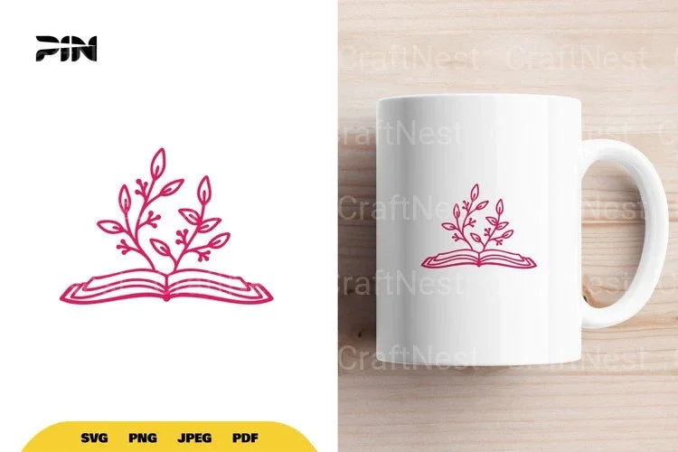 Floral Book SVG Bundle - CraftNest - Digital Crafting and Art