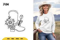 Floral Boots SVG Bundle - CraftNest - Digital Crafting and Art