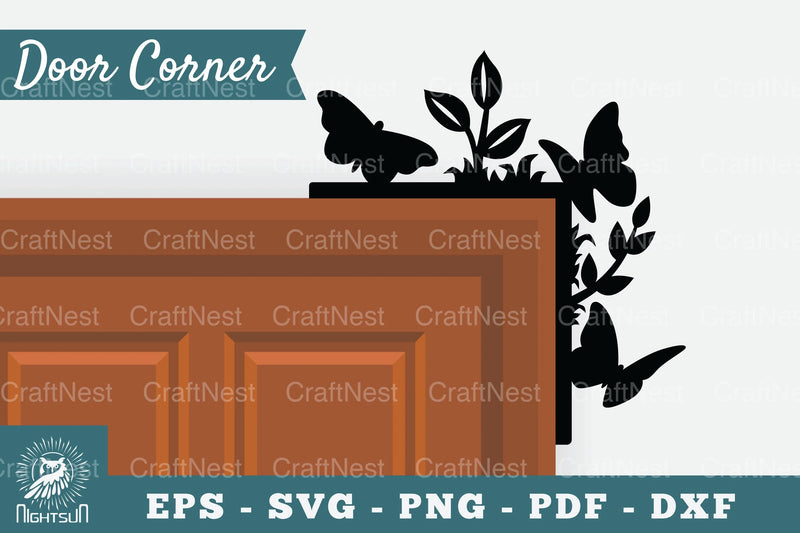 Floral Butterfly Door Corner Clipart Bundle - CraftNest - Digital Crafting and Art