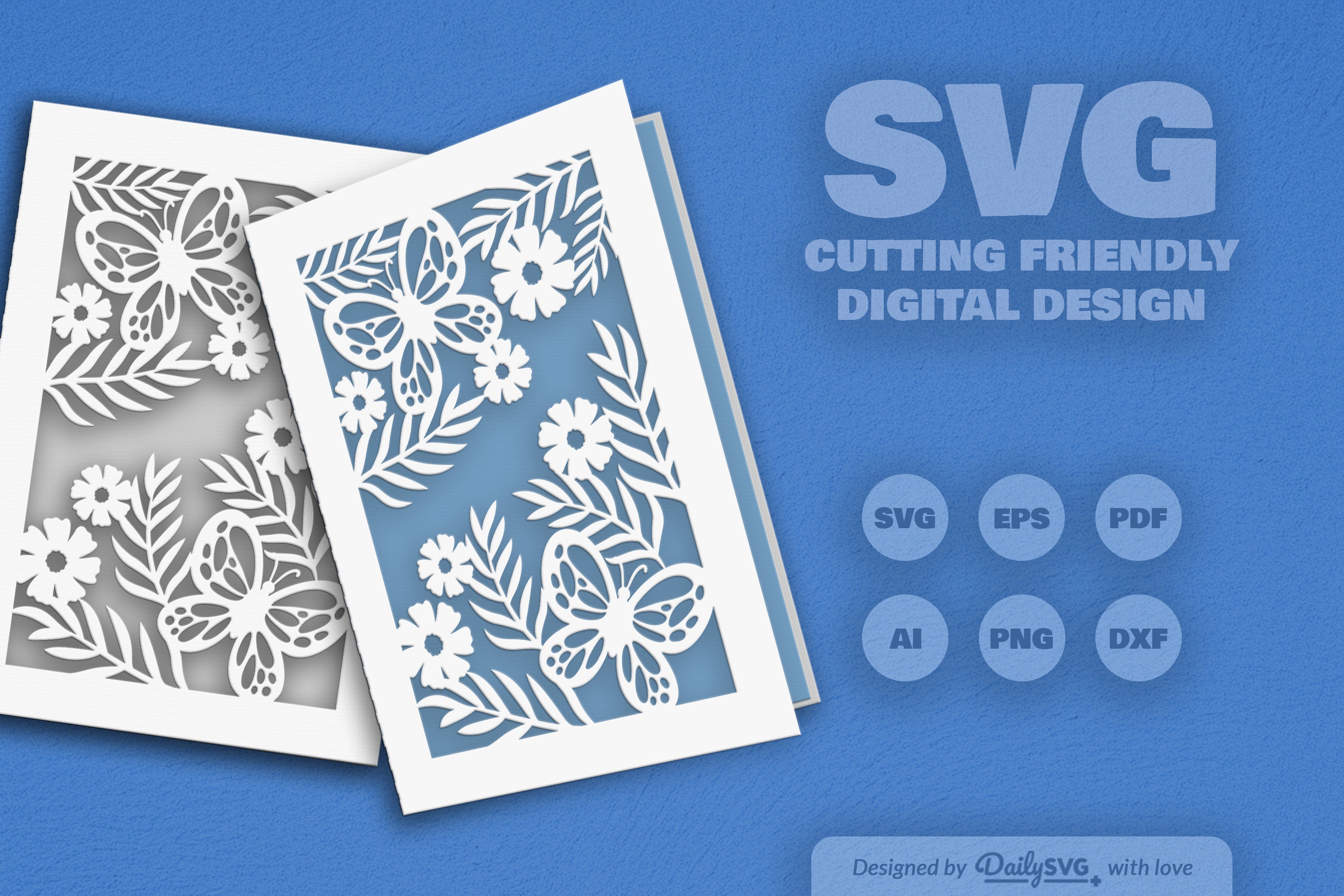 Floral Butterfly SVG Bundle Collection