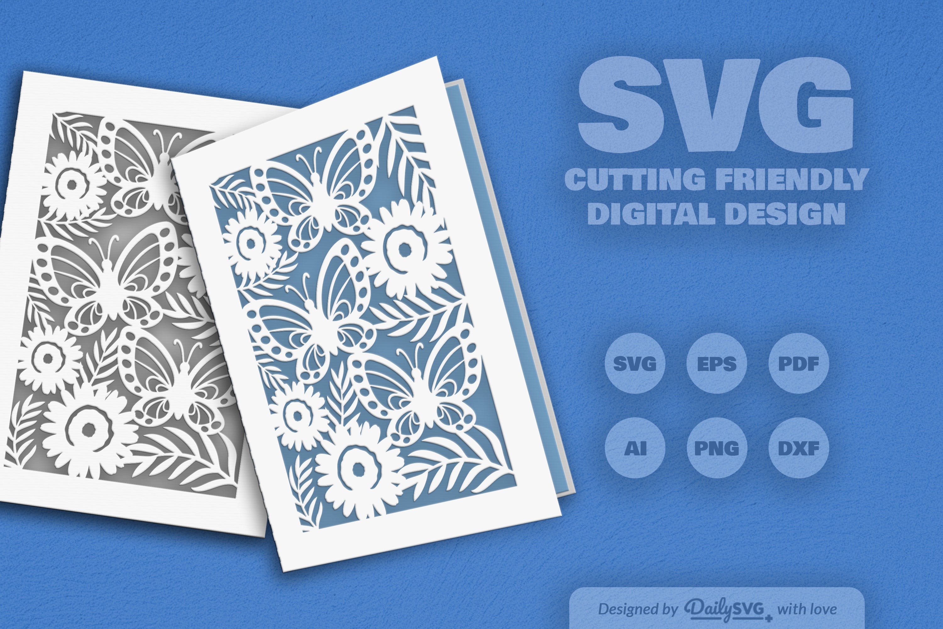 Floral Butterfly SVG Bundle 1