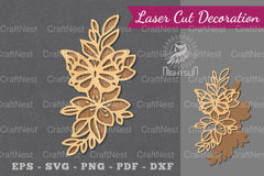 Floral Butterfly Laser Cut Decoration Clipart Bundle - CraftNest - Digital Crafting and Art