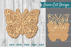 Floral Butterfly Laser Cut Clipart Bundle - CraftNest - Digital Crafting and Art