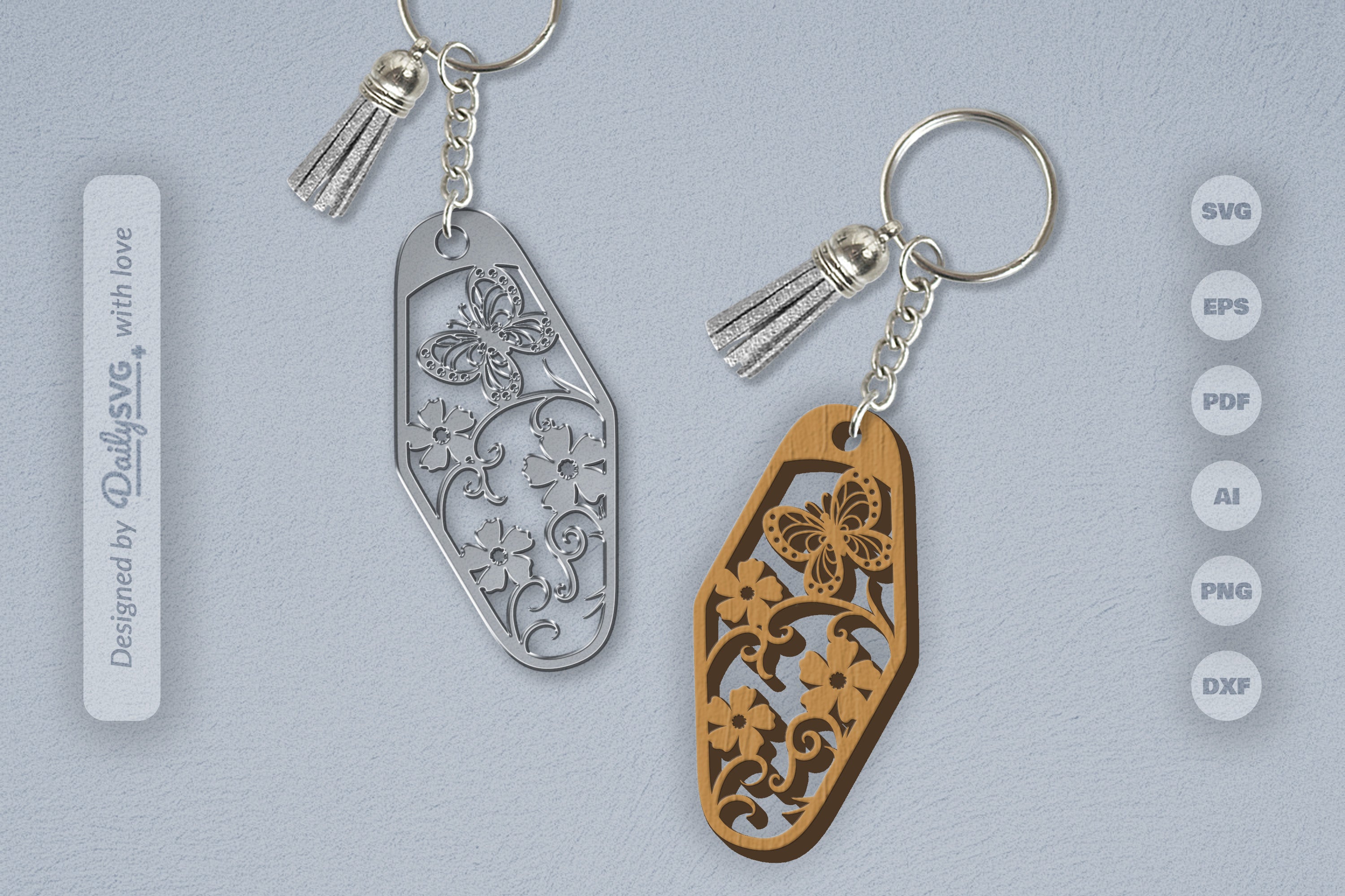 Floral Butterfly Motel SVG Bundle