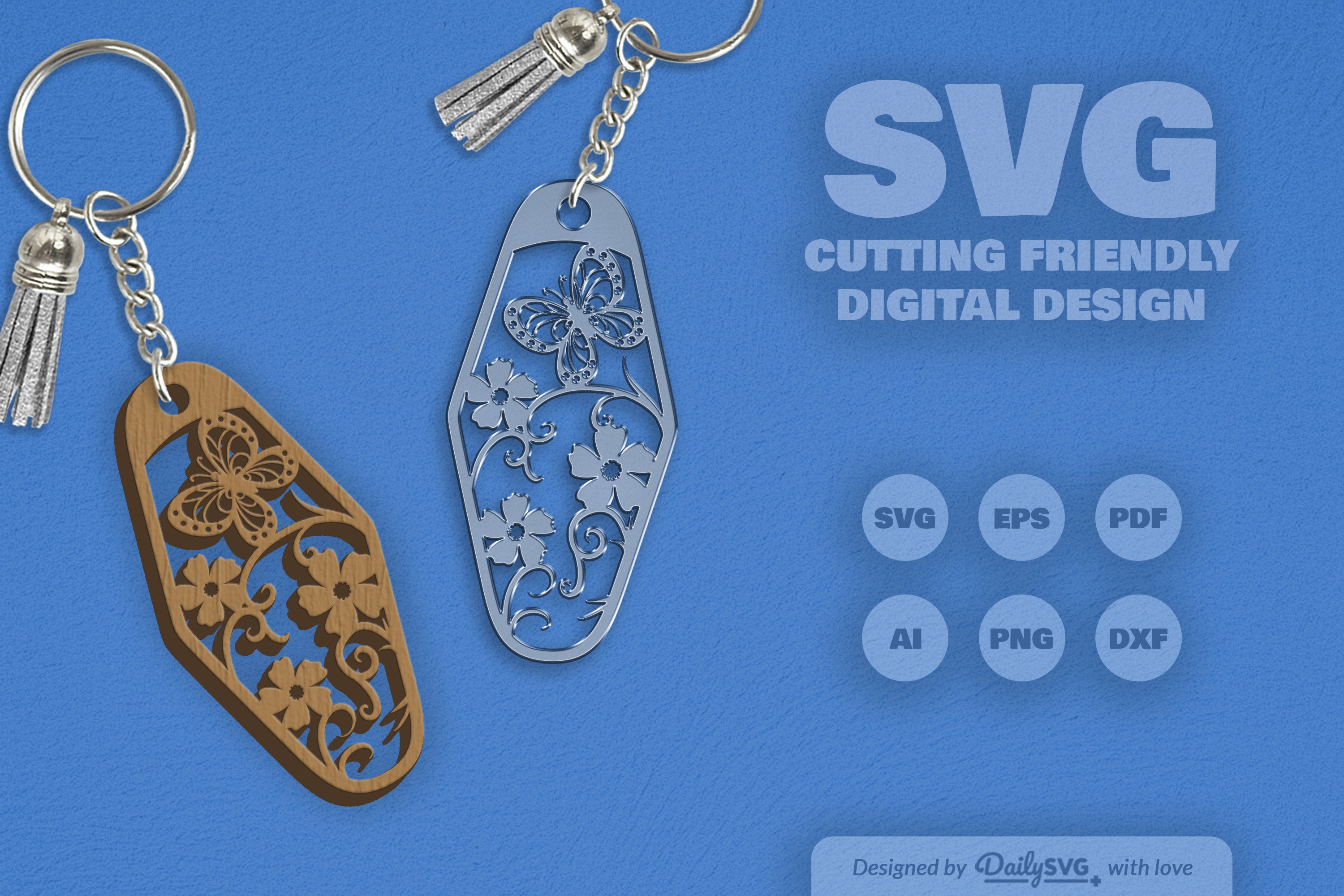 Floral Butterfly Motel SVG Bundle