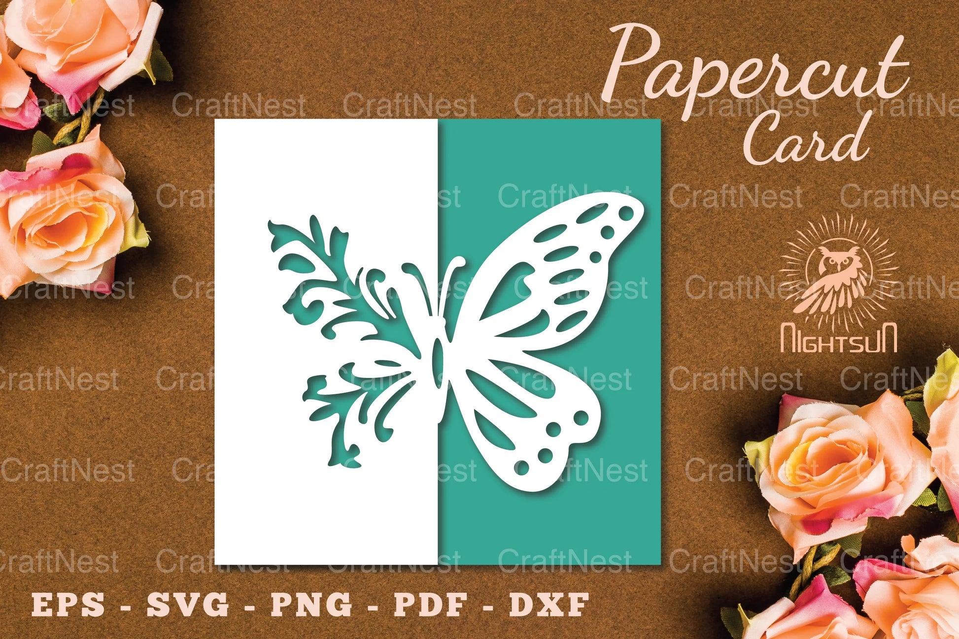 Floral Butterfly Papercut Card SVG Bundle - CraftNest - Digital Crafting and Art