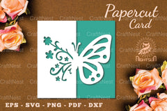 Floral Butterfly Papercut Card SVG Bundle - CraftNest - Digital Crafting and Art