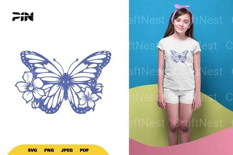 Floral Butterfly SVG Bundle - CraftNest - Digital Crafting and Art