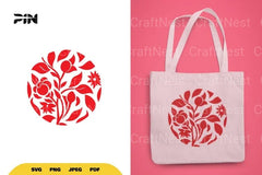 Floral Circle SVG Bundle - CraftNest - Digital Crafting and Art