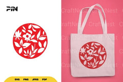 Floral Circle SVG Bundle - CraftNest - Digital Crafting and Art