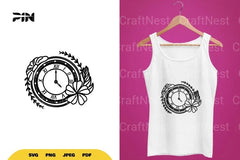 Floral Clock SVG Bundle - CraftNest - Digital Crafting and Art