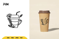 Floral Coffee SVG Bundle - CraftNest - Digital Crafting and Art