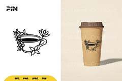 Floral Coffee SVG Bundle - CraftNest - Digital Crafting and Art