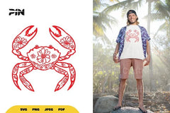 Floral Crab Doodle Clipart Bundle - CraftNest - Digital Crafting and Art