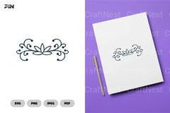 Floral Divider Cards SVG Bundle - CraftNest - Digital Crafting and Art
