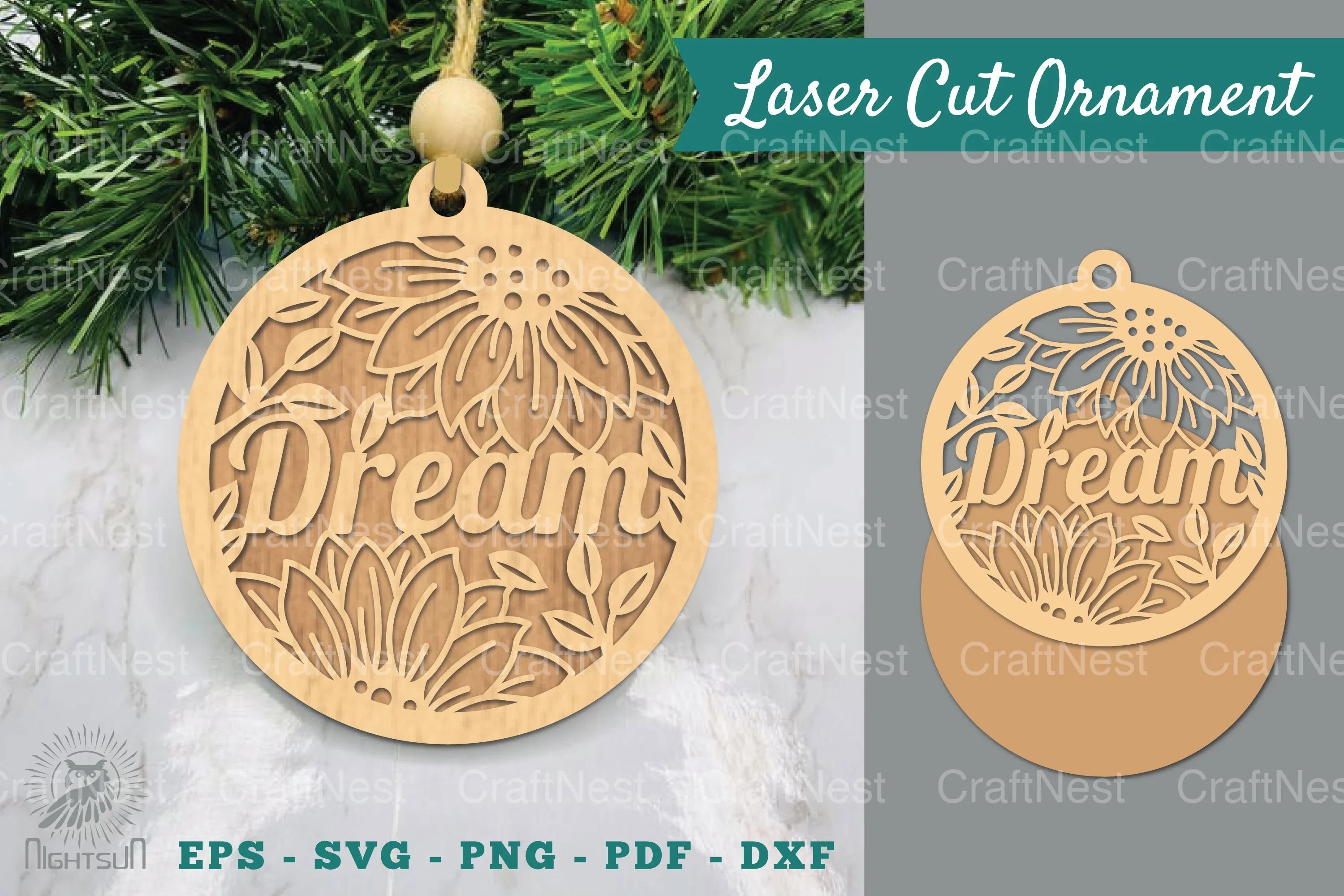 Floral Dream Laser Cut Ornament Clipart Bundle - CraftNest - Digital Crafting and Art