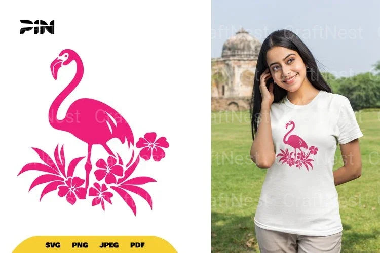 Floral Flamingo SVG Bundle - CraftNest - Digital Crafting and Art