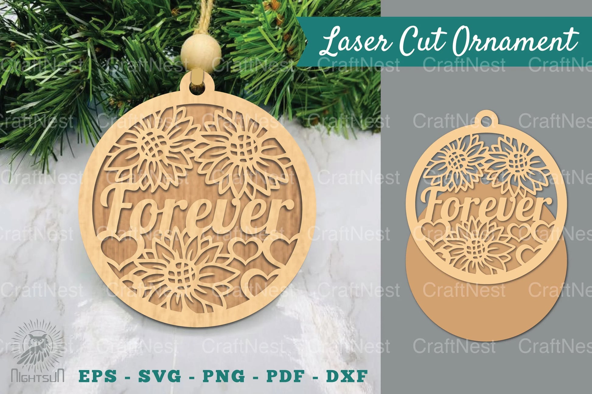 Floral Forever Laser Cut Ornament Clipart Bundle - CraftNest - Digital Crafting and Art