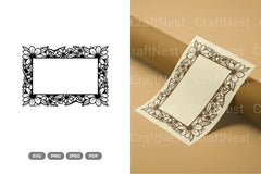 Floral Frame Cut SVG Bundle - CraftNest - Digital Crafting and Art