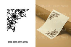 Floral Frame Cut SVG Bundle - CraftNest - Digital Crafting and Art