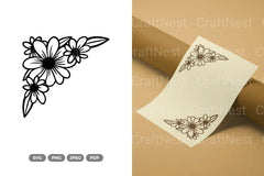 Floral Frame Cut SVG Bundle - CraftNest - Digital Crafting and Art