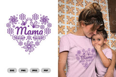 Floral Heart Mama Mother's Day SVG Bundle - CraftNest - Digital Crafting and Art