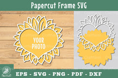 Floral Heart Papercut Frame SVG Bundle - CraftNest - Digital Crafting and Art