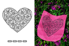 Floral Heart Wedding Invitation SVG Bundle - CraftNest - Digital Crafting and Art