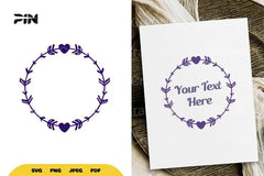 Floral Heart Wreath SVG Bundle - CraftNest - Digital Crafting and Art
