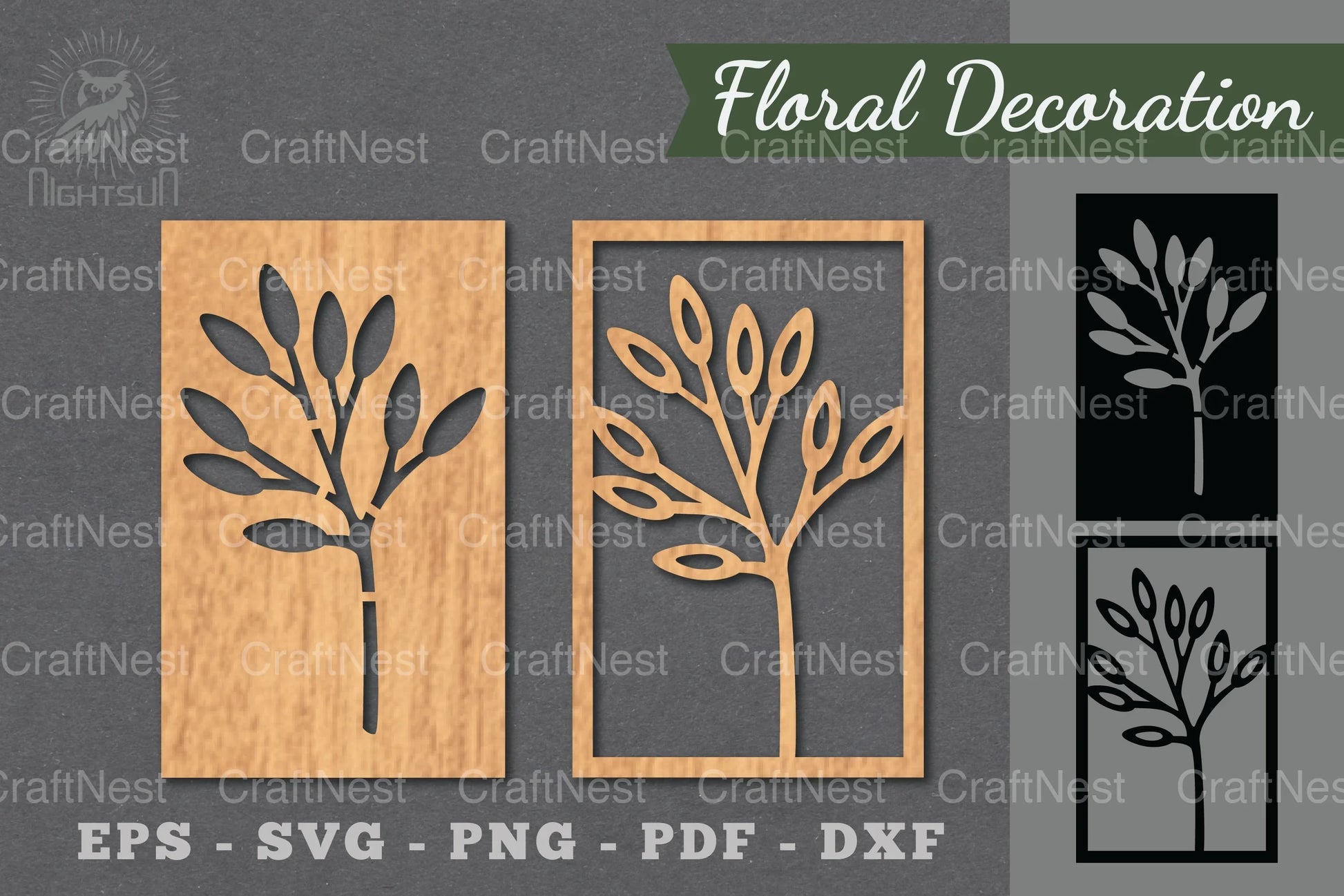 Floral Laser Cut Decoration Clipart Bundle - CraftNest - Digital Crafting and Art