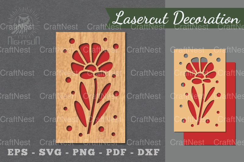 Floral Laser Cut Wall Decor Clipart Bundle - CraftNest - Digital Crafting and Art