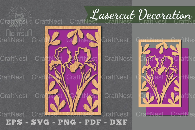 Floral Laser Cut Wall Decor Clipart Bundle - CraftNest - Digital Crafting and Art