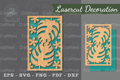 Floral Laser Cut Wall Decor Clipart Bundle - CraftNest - Digital Crafting and Art